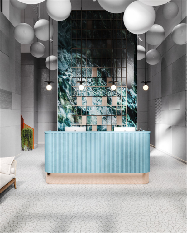 西班牙咖啡廳:色彩混搭的魅力